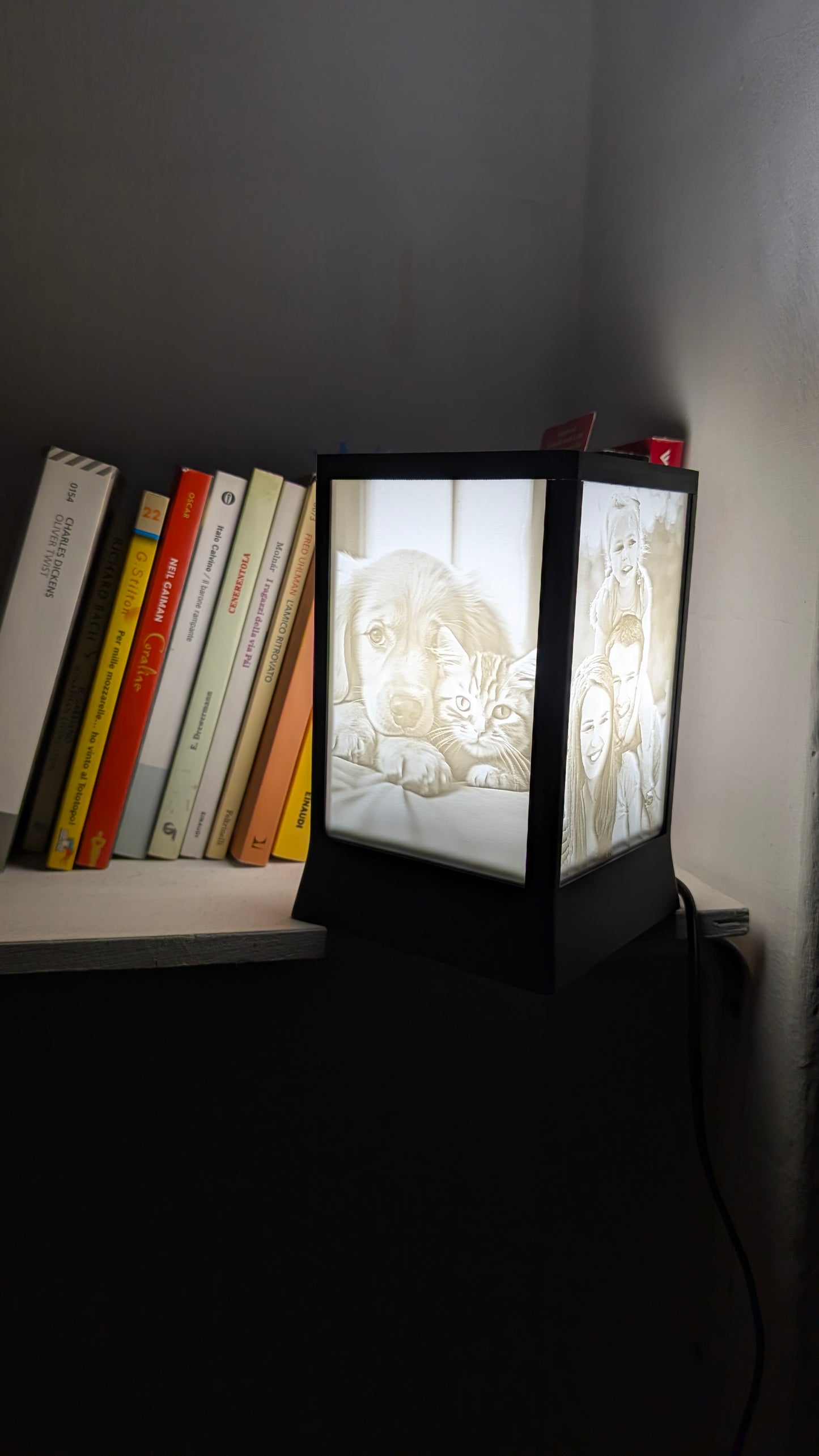 Racconto - Lampada Litofania Peronalizzata 4 Foto